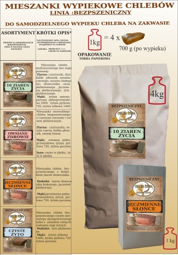 ZMES NA PEČENIE STARÉHO POĽSKÉHO ŽIVOTNÉHO CHLEBA 1,00 kg