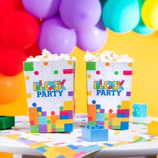 POPCORN BOXY PÁRTY BLOKY 12,5X8,5 6 KS