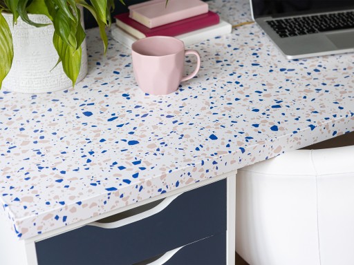 Samolepiaca Terrazzo Veneer Porcelain Blue DIY