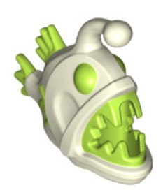 Minifigúrka 67471pb01 LEGO MONKFISH FISH svieti v noci (3 g)