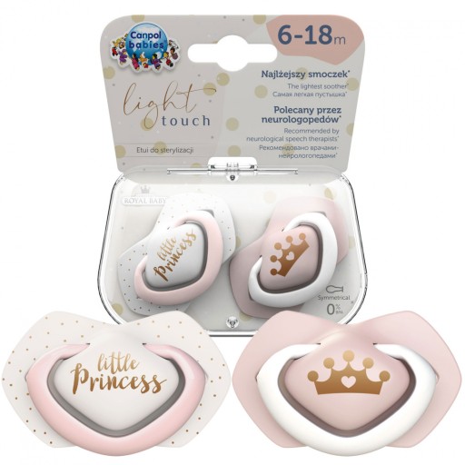 CANPOL ukľudňujúci cumlík 6+ 2 balenie silikónové puzdro