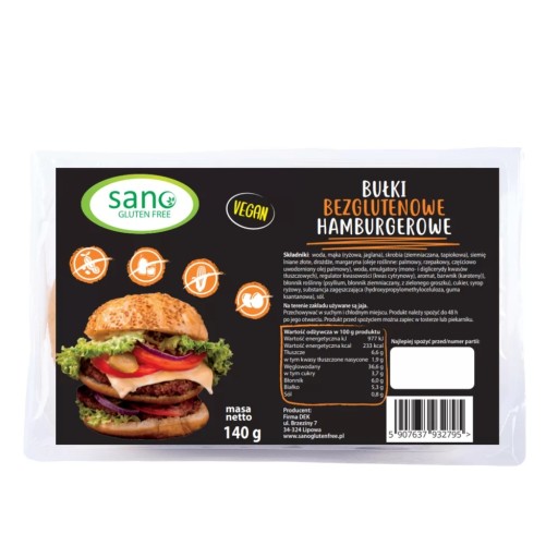 SANO BEZLEPKOVÉ HAMBURGEROVÉ ÚČTY