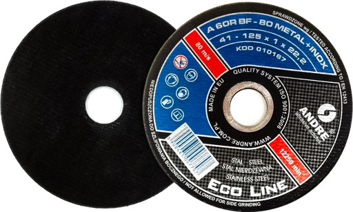 KOVOVÉ REZNÉ KOTÚČE 125x1x22,2 MM ANDRE
