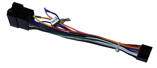 Zapojte rádiový adaptér redukcie káblového zväzku ANDROID 16 PIN do 2xISO