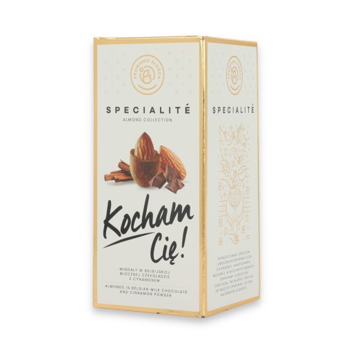 Ľúbim ťa! Mandle v čokoláde 80g KVALITNÉ