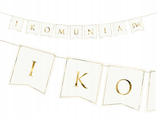 Banner na girlandu z prvého svätého prijímania - 133 cm