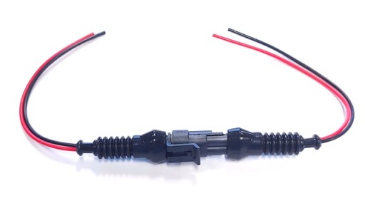 Hermetický konektor, 2PIN kocka konektor + káble