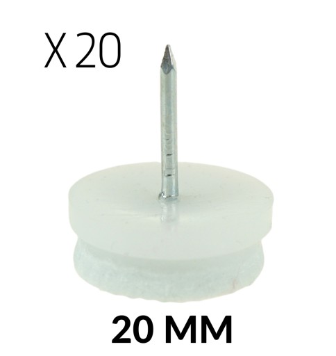 20 x klzák plstená nábytková nožička 20 mm