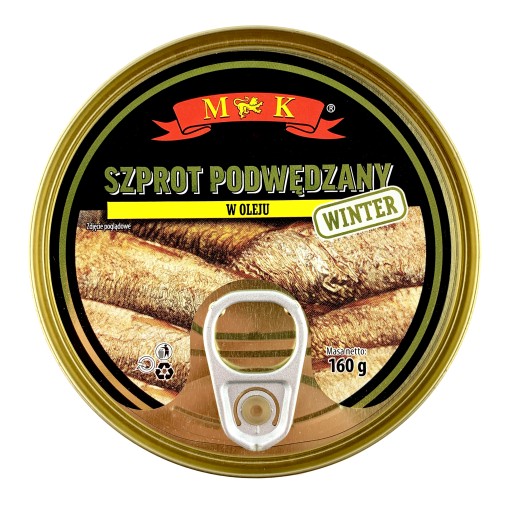 Šproty údené v oleji 160g MK