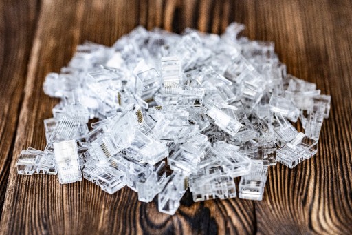 NEKU RJ45 zásuvka priechodná 8P8C UTP kat.6 internetové zástrčky na drôt 10ks
