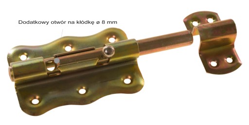 Západka so skrutkou visiaceho zámku, ktorá zaisťuje opasok