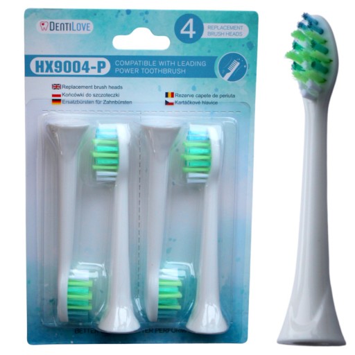 Hlavice na zubnú kefku Philips a Inter Care HX9004-P, 4 kusy