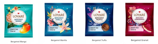 LOVARE -Bergamot Assorted - Elegantná sada 32 obálkových čajov (4 druhy