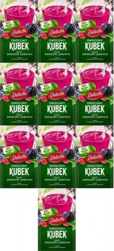 DELECTA FRUIT hrnček ŽELÉ LESNÉ OVOCIE 30G x10