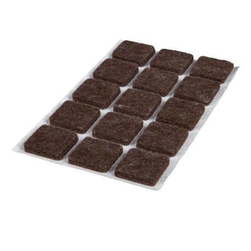 Plstené podložky pod nábytok, plsť 25x25