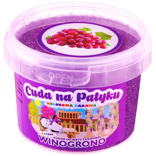 Cukrová vata Farebný cukor do stroja s príchuťou HROZNO 100g