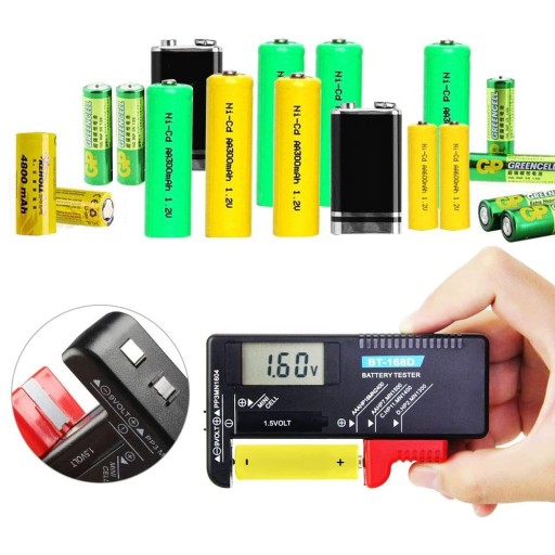 UNIVERZÁLNY DIGITÁLNY TESTER BATÉRIOVÝ METER VOLTMETER AA AAA