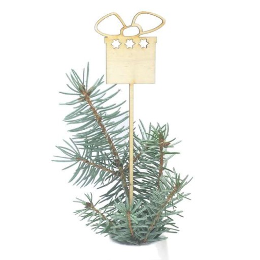 POLE dekorácia doplnok k dekorácii DARČEK drevo