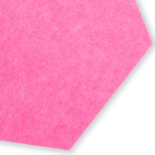 ŠESŤUHNÍKOVÝ NÁSTENNÝ PANEL, DEKORATÍVNY, ZVUČNÝ, PLSTENÝ RUŽOVÝ RUŽOVÝ