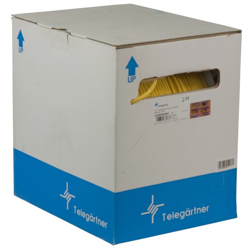 Telegartner Ethernet kábel CAT.7 S/FTP žltý 1m