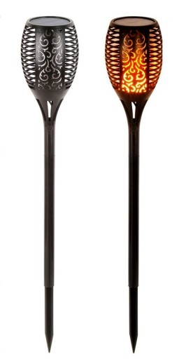 ZÁHRADNÁ LAMPA SOLARNÁ FARÁĽKA AKO PLAMEŇ A OHEŇ