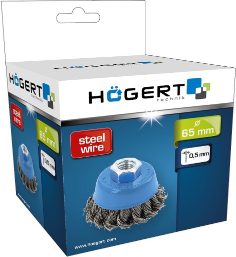 Kotúčová kefa 65mm M14 drôt 0,5 Hogert HT7D734