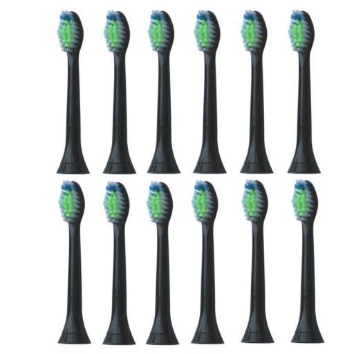 Hlavy zubnej kefky Philips Sonicare Diamond Clean, čierne, 12 kusov
