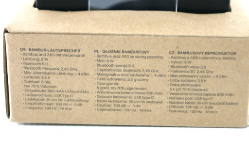 XITE BAMBOO SPEAKER 5W kompaktný prenosný reproduktor
