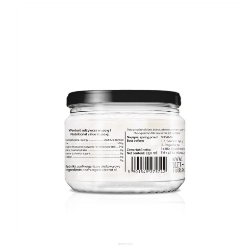Bio extra panenský kokosový olej 250 ml