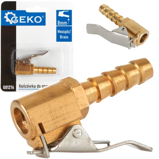MOSAZDNÁ SVORKA PNEUMATIKY NA HÚŠENIE KOLIES PRE 8mm HADICU