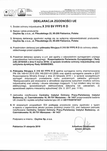 Protiprachová polomaska X-310SV FFP3 NDR