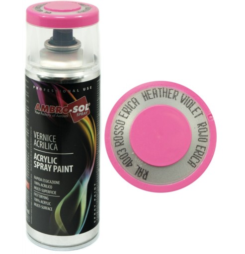 AMBROSOL AKRYLOVÝ LAK INTENZÍVNY RUŽOVÝ RAL 4003 400ML