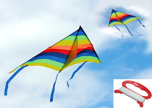 Držiak kite vlasca 100 m s rukoväťou vlasca