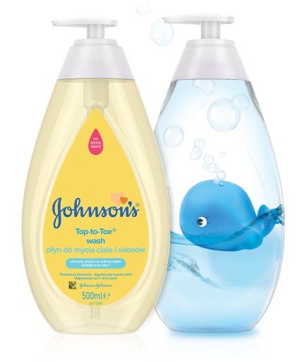 JOHNSON'S Top-to-Toe umývadlo na telo a vlasy 500 ml