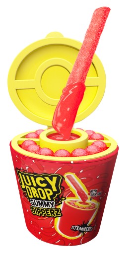 ŠŤAVNÉ DROP GUMMY DIPPERZ ŽELÉ TYČINKY S KYSELNÝM GÉLOM NA MÁČANIE 96G