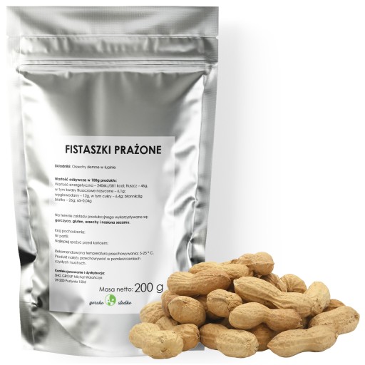 Arašidy pražené arašidy v škrupine 200g