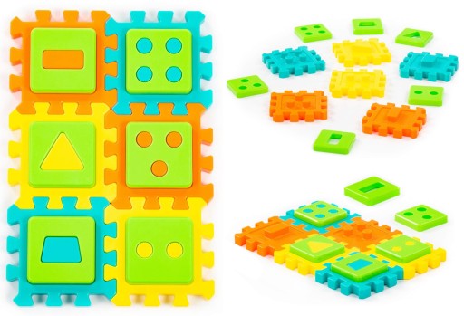 Polesie vzdelávacie PUZZLE 12 kusov triedič tvarov 1+