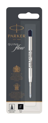 Quinkflow náplň do pera čierna F 1 ks. Parker
