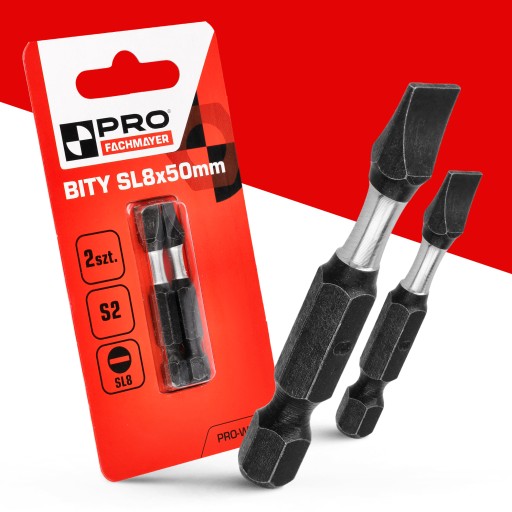 NÁRAZOVÉ HROTY NÁRAZOVÝ BIT SILNÝ SKRUTKOVACÍ BIT SL8 50 MM