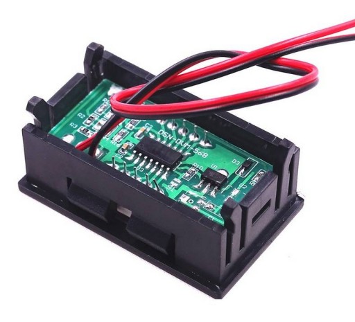 Panelový voltmeter DC 3,5-30V LED 0,56 modrá