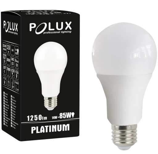 LED žiarovka E27 A65 14W 85W POLUX 3000K TEPLÁ