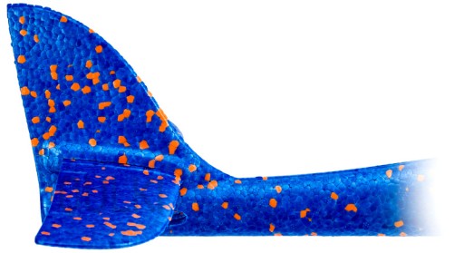 Polystyrénové lietadlo, klzák, šípka, veľké, 47 cm