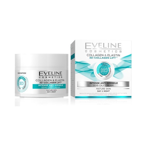 Silne protivráskový krém Eveline Cosmetics Collagen & Elastin