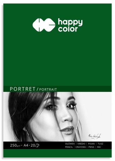 PORTRAIT ART blok A4 20 listov 250 g Happy Color na ceruzku, pastelku, atramentovú fixku