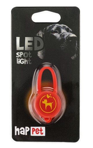 LED PRÍvesok PRE PSA A MAČKU VÄČŠIA VIDITEĽNOSŤ PRI PRECHÁDZKE ČERVENÁ