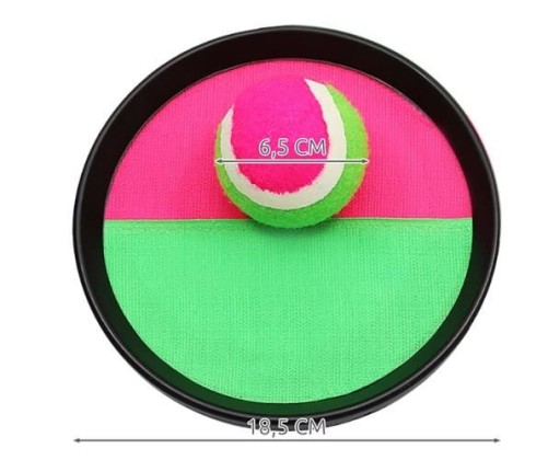 Pádla na hry na suchý zips + chytacie loptičky hádzanie Catch