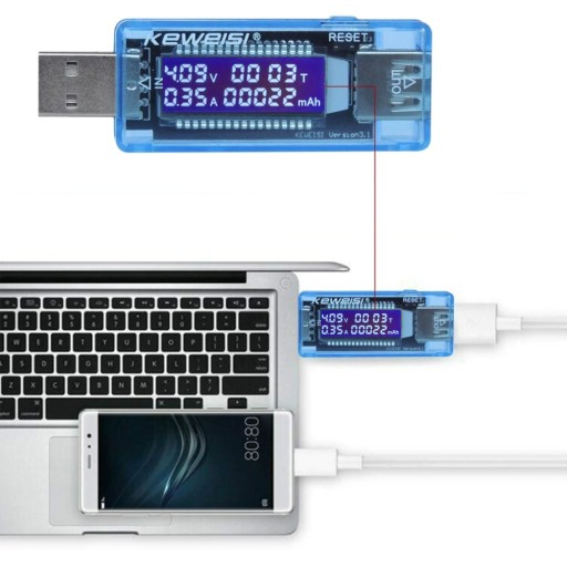 METER VOLTMETER USB AMPÉRMETER TESTER NAPÄŤOVÉHO PRÚDU