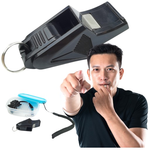 Profesionálna píšťalka na rozhodcu + 3 náustky ZDARMA box LEASH