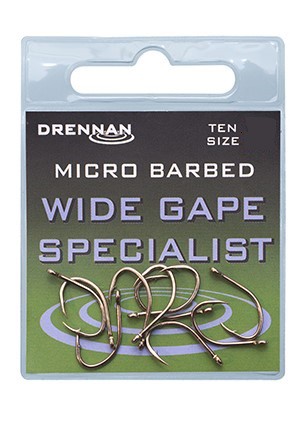 Ostnaté háky Drennan Wide Gape Specialist - veľ 10