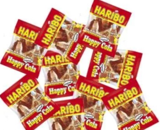 Haribo Happy Cola želé fazuľky Mini balenia 10 ks x 10 g detské balenie DARČEK